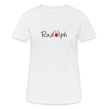 Idée cadeau Rudolph - T-shirt respirant Femme - blanc - Devant - AI Model Female 172 dark (172cm)