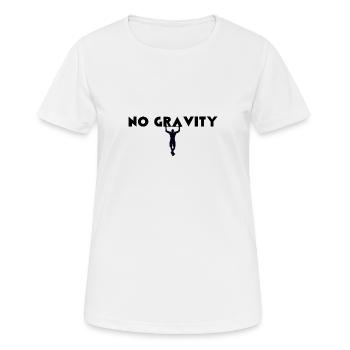 No Gravity - Women's Breathable T-Shirt - white - Front - AI Model Female 172 dark (172cm)