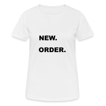 NOUVELLE COMMANDE - T-shirt respirant Femme - blanc - Devant - AI Model Female 172 dark (172cm)