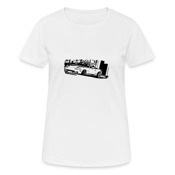 MIATA MK2 MX5 - Frauen T-Shirt atmungsaktiv - Weiß - Vorne - AI Model Female 172 dark (172cm)