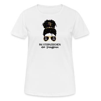 Sternzeichen Jungfrau Tierkreiszeichen Jungfrauen - Frauen T-Shirt atmungsaktiv - Weiß - Vorne - AI Model Female 172 dark (172cm)