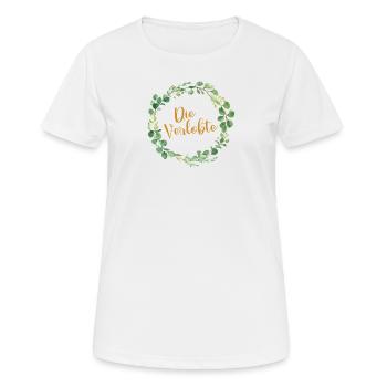 Verlobte Freundin Verloben Verlobung Heirat Braut - Frauen T-Shirt atmungsaktiv - Weiß - Vorne - AI Model Female 172 dark (172cm)