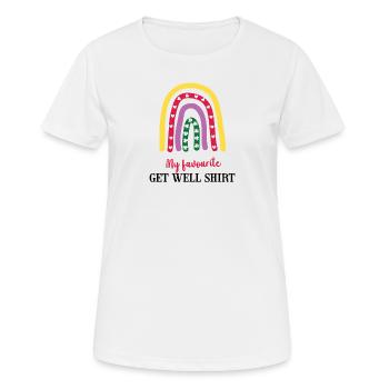 Gute Besserung Werde Schnell Gesund Genesung - Frauen T-Shirt atmungsaktiv - Weiß - Vorne - AI Model Female 172 dark (172cm)