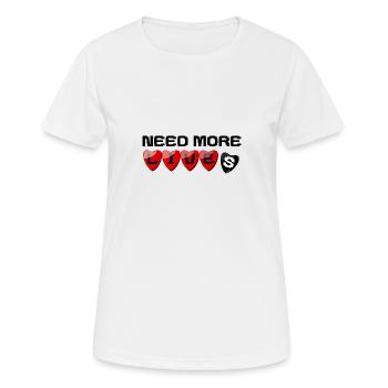 Es braucht mehr Leben - Frauen T-Shirt atmungsaktiv - Weiß - Vorne - AI Model Female 172 dark (172cm)
