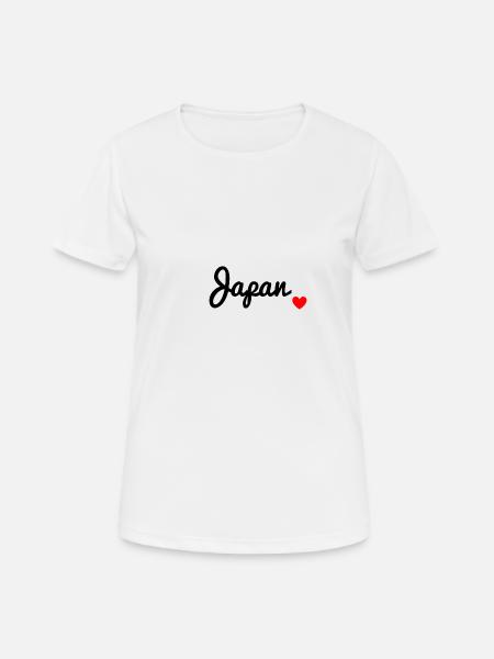 Japan - Frauen T-Shirt atmungsaktiv - Weiß