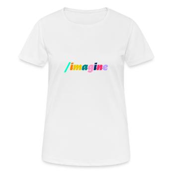 imagine rgb - Women's Breathable T-Shirt - white - Front - AI Model Female 172 dark (172cm)