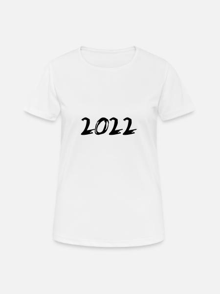 2022 Year Date Number Anno Calendar year - Women's Breathable T-Shirt - white