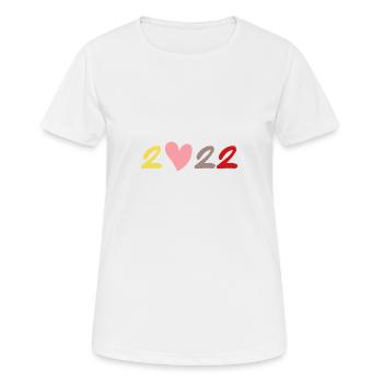 2022 Love on Tour Design inspiré par H.Styles - T-shirt respirant Femme - blanc - Devant - AI Model Female 172 dark (172cm)