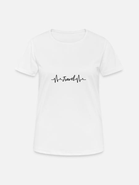 Travel Travel Love of Travel - Women's Breathable T-Shirt - white