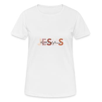 Jesus the path to enlightenment - Women's Breathable T-Shirt - white - Front - AI Model Female 172 dark (172cm)