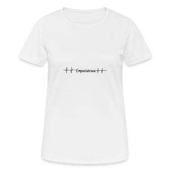 Puls Empuriabrava - Frauen T-Shirt atmungsaktiv - Weiß - Vorne - AI Model Female 172 dark (172cm)