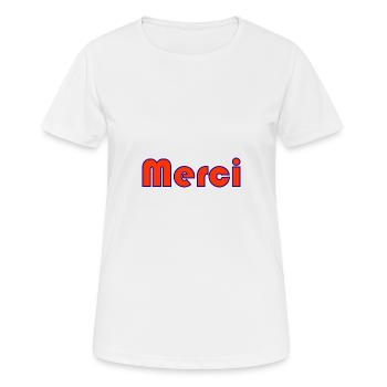 VIELEN DANK. DANKE. VIELEN DANK. JAHRESTAG. GEBURT. - Frauen T-Shirt atmungsaktiv - Weiß - Vorne - AI Model Female 172 dark (172cm)
