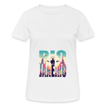 KARNEVAL IN RIO - Frauen T-Shirt atmungsaktiv - Weiß - Vorne - AI Model Female 172 dark (172cm)