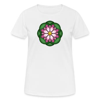 Lotus - Women's Breathable T-Shirt - white - Front - AI Model Female 172 dark (172cm)
