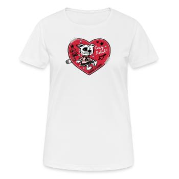 Cosy Rebel - Women's Breathable T-Shirt - white - Front - AI Model Female 172 dark (172cm)
