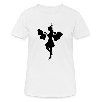 shopping queen - Women's Breathable T-Shirt - white - Front - AI Model Female 172 dark (172cm)