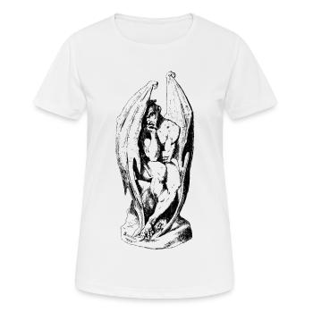 Thoughtful Satan - Women's Breathable T-Shirt - white - Front - AI Model Female 172 dark (172cm)