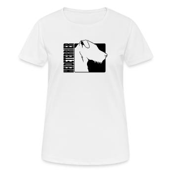 Heath Terrier Profile Dogs Hunting Dogs Wilsigns - Women's Breathable T-Shirt - white - Front - AI Model Female 172 dark (172cm)