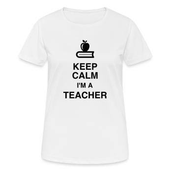 Lehrer / Professor / Schule / Lehrerin / Kind - Frauen T-Shirt atmungsaktiv - Weiß - Vorne - AI Model Female 172 dark (172cm)