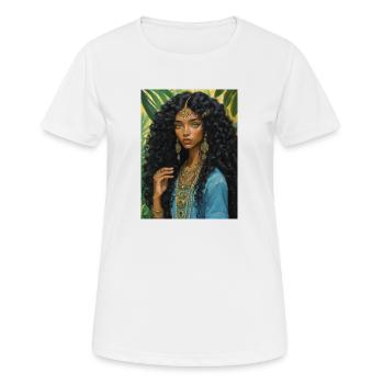 Mädchen im Dschungel - Frauen T-Shirt atmungsaktiv - Weiß - Vorne - AI Model Female 172 dark (172cm)