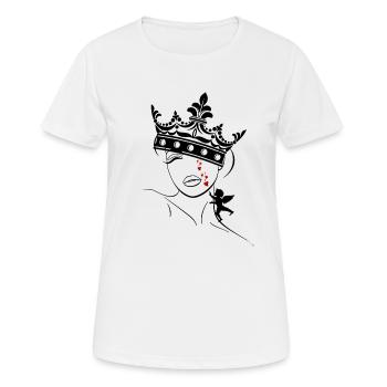 Amor Tränen - Frauen T-Shirt atmungsaktiv - Weiß - Vorne - AI Model Female 172 dark (172cm)
