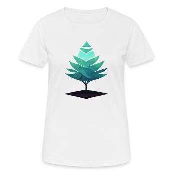 Arbre Vectoriel - T-shirt respirant Femme - blanc - Devant - AI Model Female 172 dark (172cm)
