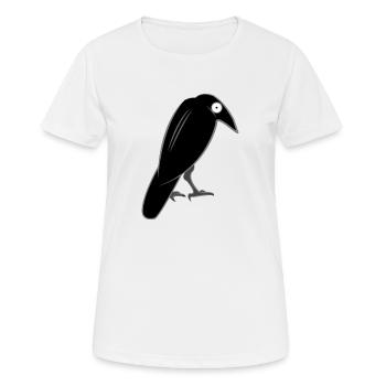 Rabe - Frauen T-Shirt atmungsaktiv - Weiß - Vorne - AI Model Female 172 dark (172cm)