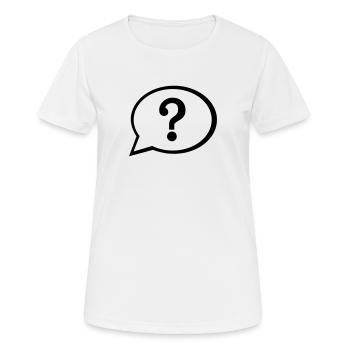 Bulle - T-shirt respirant Femme - blanc - Devant - AI Model Female 172 dark (172cm)