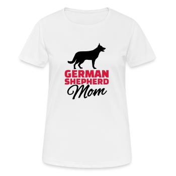 German shepherd Mom - T-shirt respirant Femme - blanc - Devant - AI Model Female 172 dark (172cm)