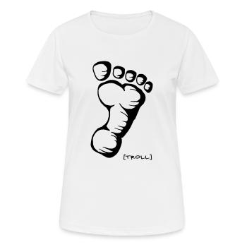 Spur vom Troll - Frauen T-Shirt atmungsaktiv - Weiß - Vorne - AI Model Female 172 dark (172cm)