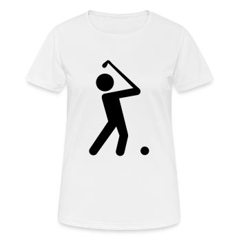 golfer - Women's Breathable T-Shirt - white - Front - AI Model Female 172 dark (172cm)
