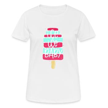 Bébé - T-shirt respirant Femme - blanc - Devant - AI Model Female 172 dark (172cm)