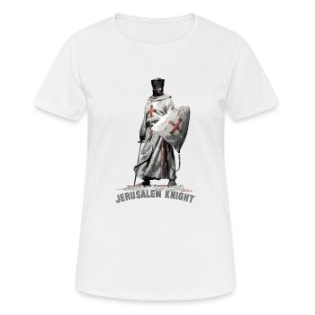 jerusalem ritter - Frauen T-Shirt atmungsaktiv - Weiß - Vorne - AI Model Female 172 dark (172cm)