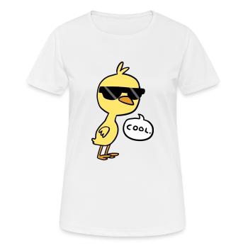 Cool Chick - Frauen T-Shirt atmungsaktiv - Weiß - Vorne - AI Model Female 172 dark (172cm)