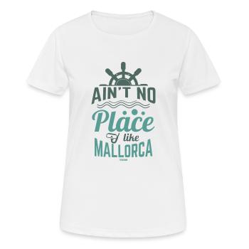 Mallorca Voilier Espagne - T-shirt respirant Femme - blanc - Devant - AI Model Female 172 dark (172cm)