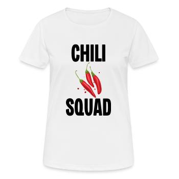 Chili Squad - Frauen T-Shirt atmungsaktiv - Weiß - Vorne - AI Model Female 172 dark (172cm)