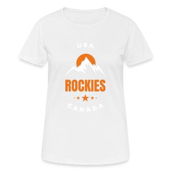 Rockies 1 - Women's Breathable T-Shirt - white - Front - AI Model Female 172 dark (172cm)