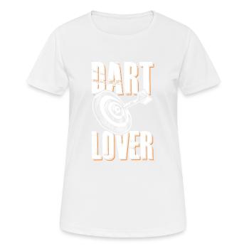 Darts Love - Women's Breathable T-Shirt - white - Front - AI Model Female 172 dark (172cm)