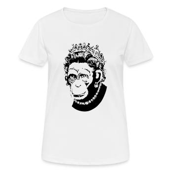 Reine des singes - T-shirt respirant Femme - blanc - Devant - AI Model Female 172 dark (172cm)