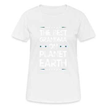 Beste Oma Spruch - Frauen T-Shirt atmungsaktiv - Weiß - Vorne - AI Model Female 172 dark (172cm)