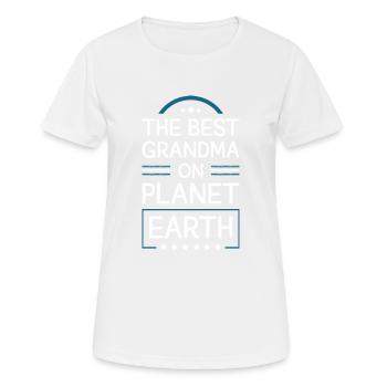Beste Oma Spruch - Frauen T-Shirt atmungsaktiv - Weiß - Vorne - AI Model Female 172 dark (172cm)