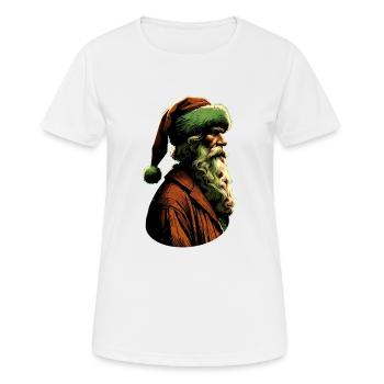Artistes du Père Noël | Saint-Nicolas Acteur - T-shirt respirant Femme - blanc - Devant - AI Model Female 172 dark (172cm)