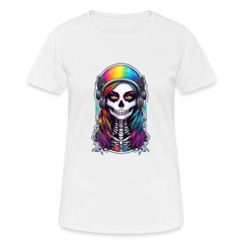 Halloween - Rock & Regenbogen - Frauen T-Shirt atmungsaktiv - Weiß - Vorne - AI Model Female 172 dark (172cm)
