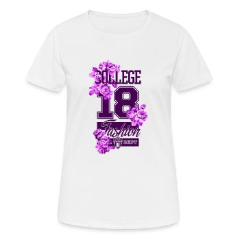 Beautiful female paint art Face colorful woman - Women's Breathable T-Shirt - white - Front - AI Model Female 172 dark (172cm)