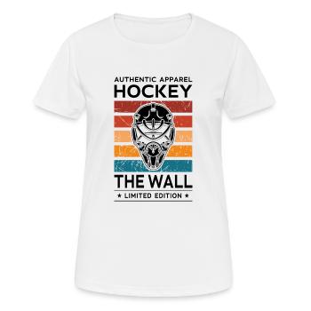 Hockey le mur - T-shirt respirant Femme - blanc - Devant - AI Model Female 172 dark (172cm)