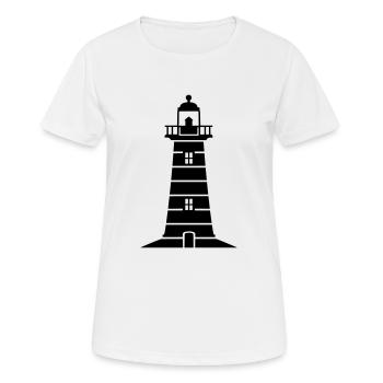 phare - T-shirt respirant Femme - blanc - Devant - AI Model Female 172 dark (172cm)