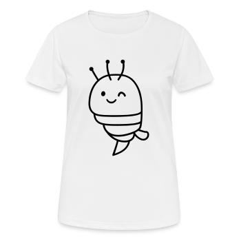 Crevette - T-shirt respirant Femme - blanc - Devant - AI Model Female 172 dark (172cm)