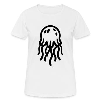 Méduse - T-shirt respirant Femme - blanc - Devant - AI Model Female 172 dark (172cm)