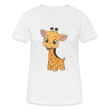 GIRAFE - T-shirt respirant Femme - blanc - Devant - AI Model Female 172 dark (172cm)