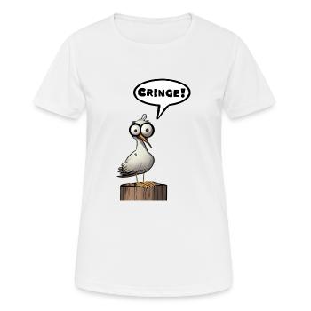 Seagull embarrass - Women's Breathable T-Shirt - white - Front - AI Model Female 172 dark (172cm)